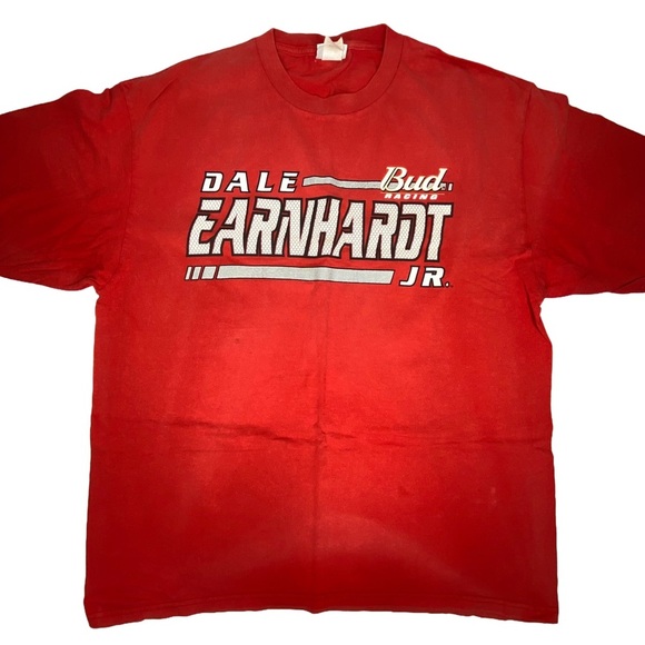 Dale Earnhardt Jr Bud Racing T-Shirt Chase Authentics Nascar Career Highlights - Picture 1 of 7